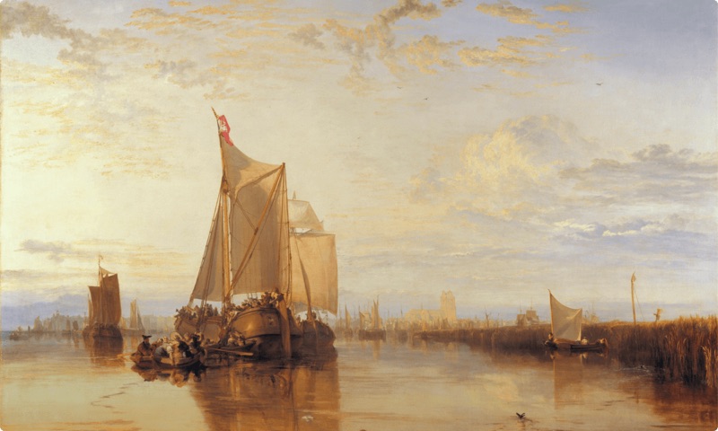 Dort or Dordrecht: The Dort packet-boat from Rotterdam becalmed by J. M. W. Turner